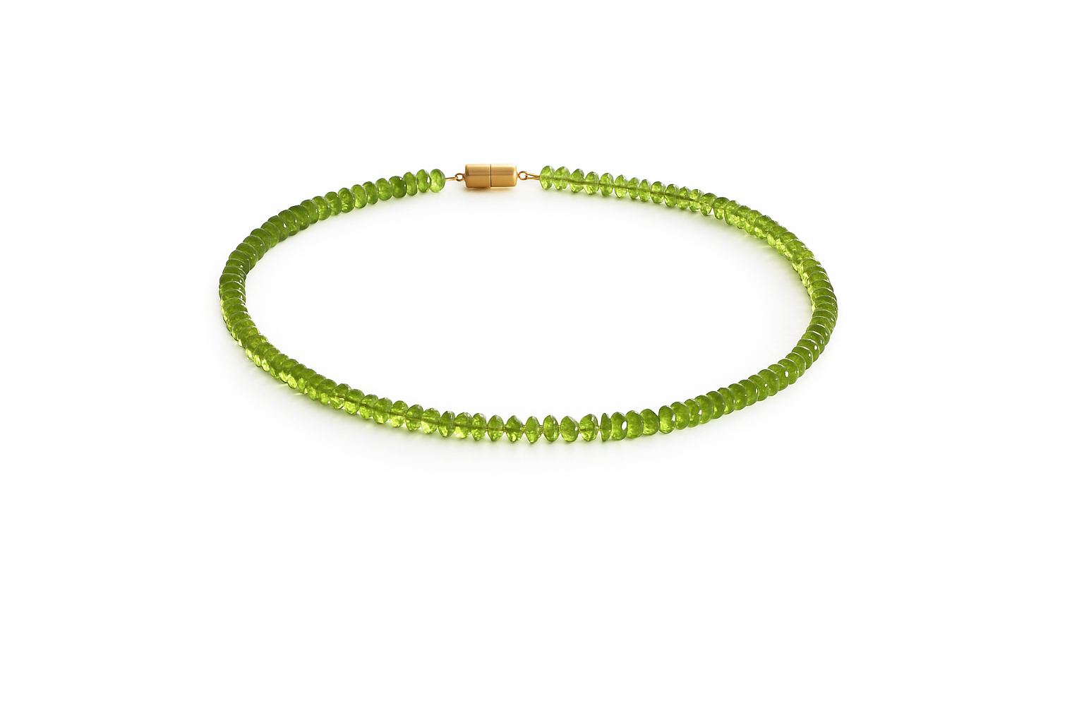 Peridot (Olivin) Halskette Delicate grün