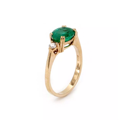 Ring Smaragd & Diamant – “Emerald”