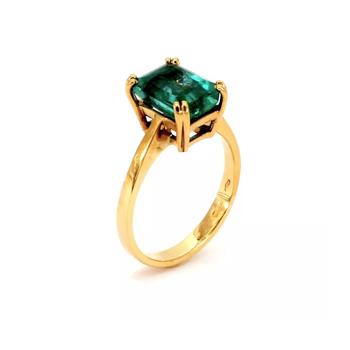 Smaragd Gelbgold Ring