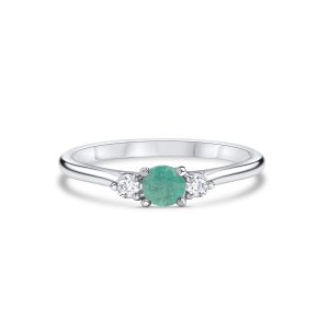 Zarter Ring Paraiba & Brillant – “Engagement Ring”