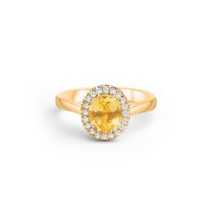 18 kt Goldring gelber Saphir & Brillanten – “Yellow Treasure”