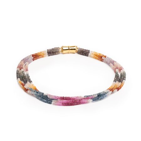 Halskette Regenbogen-Saphir – “Aquarell”