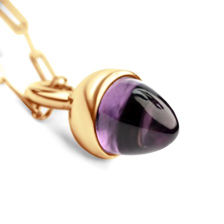 Anhänger Amethyst & Gelbgold – “Pampel Drop”