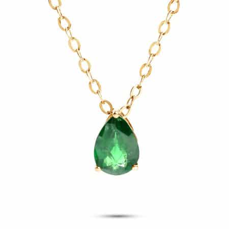 Anhänger grüner Tsavorit & 18kt Gelbgold – “Flying Tsavorit”