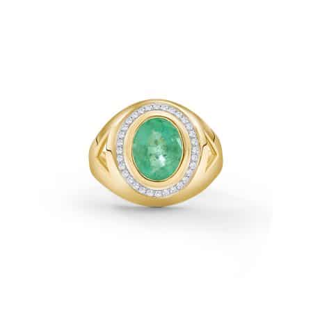 Ring 18kt Gelbgold Smaragd & Diamant – “Precious”