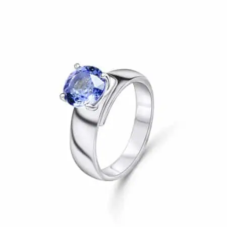 Ring Weißgold & Tansanit – “Precious Helix”