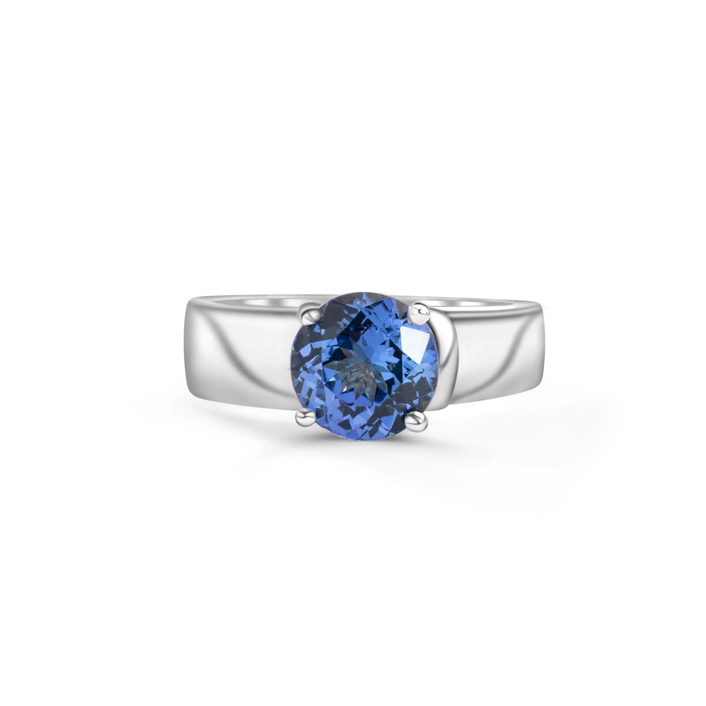 Ring 18kt Weißgold Tansanit blau