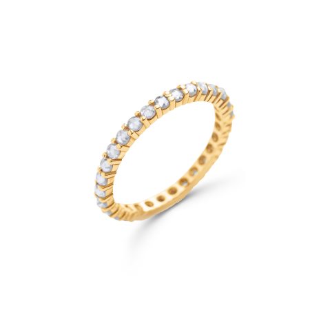 14kt Gold Memoire Ring mit Moissanit – “Eternity”