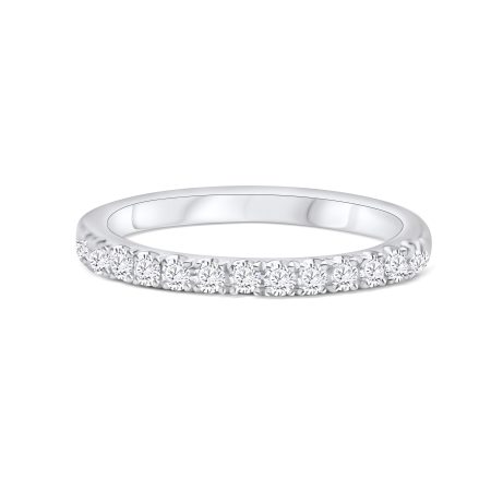 Memoire Ring 18kt Weißgold & 20 Brillanten – “Half Eternity”