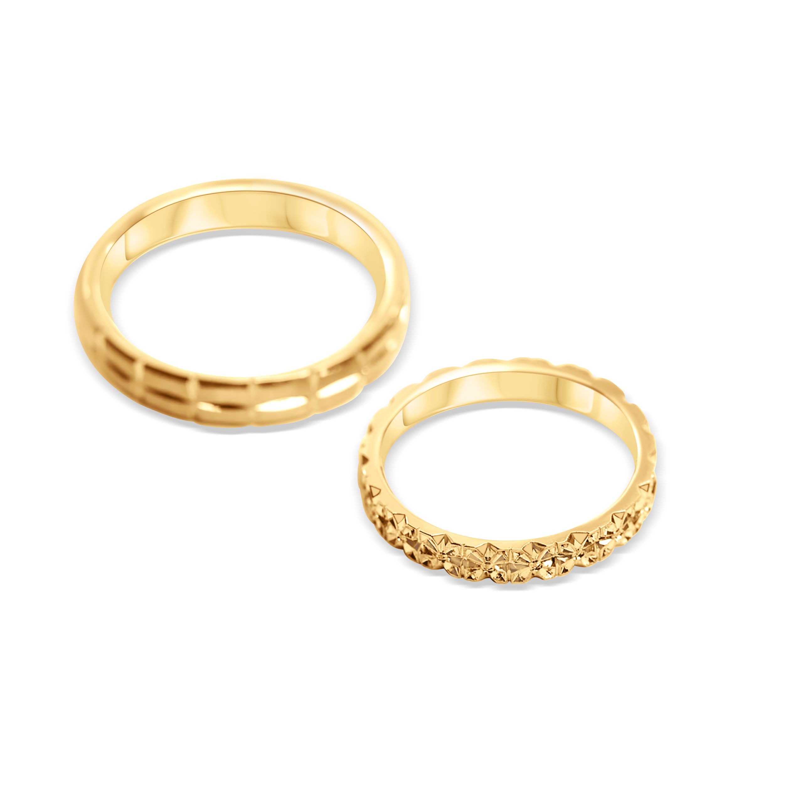 Eheringe Graviert 18kt Gelbgold
