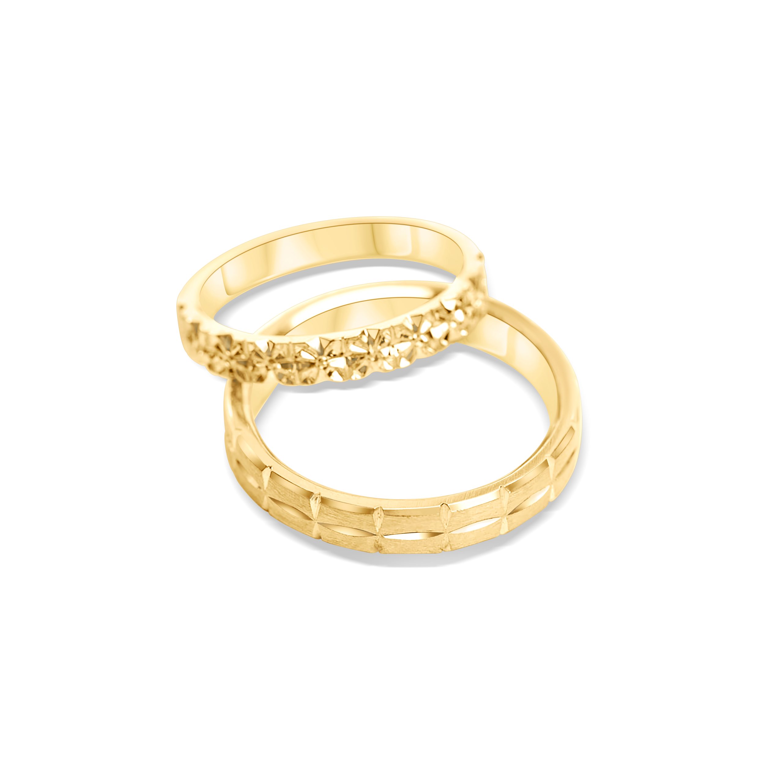 Eheringe Graviert 18kt Gelbgold