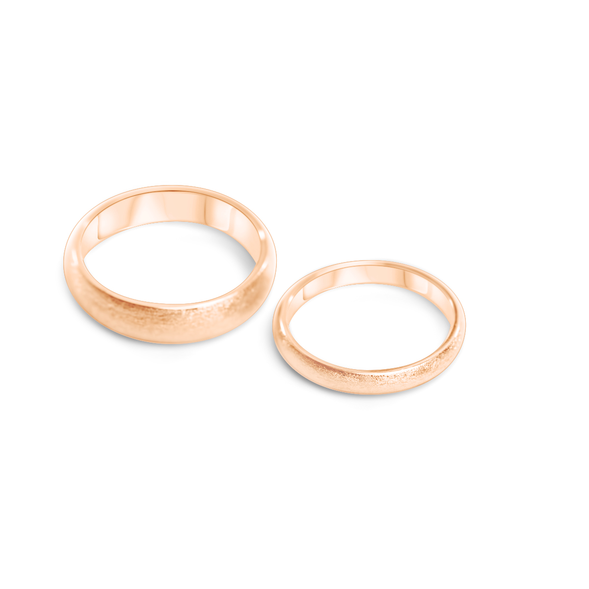 Eheringe Rosegold matt