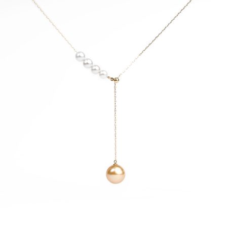Südsee & Akoya Kulturperlen Y-Necklace