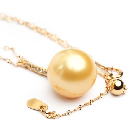 Südsee Kulturperle Anhänger mit Goldkette