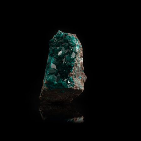 Dioptas Kristallstufe – Altyn-Tyube, Kasachstan