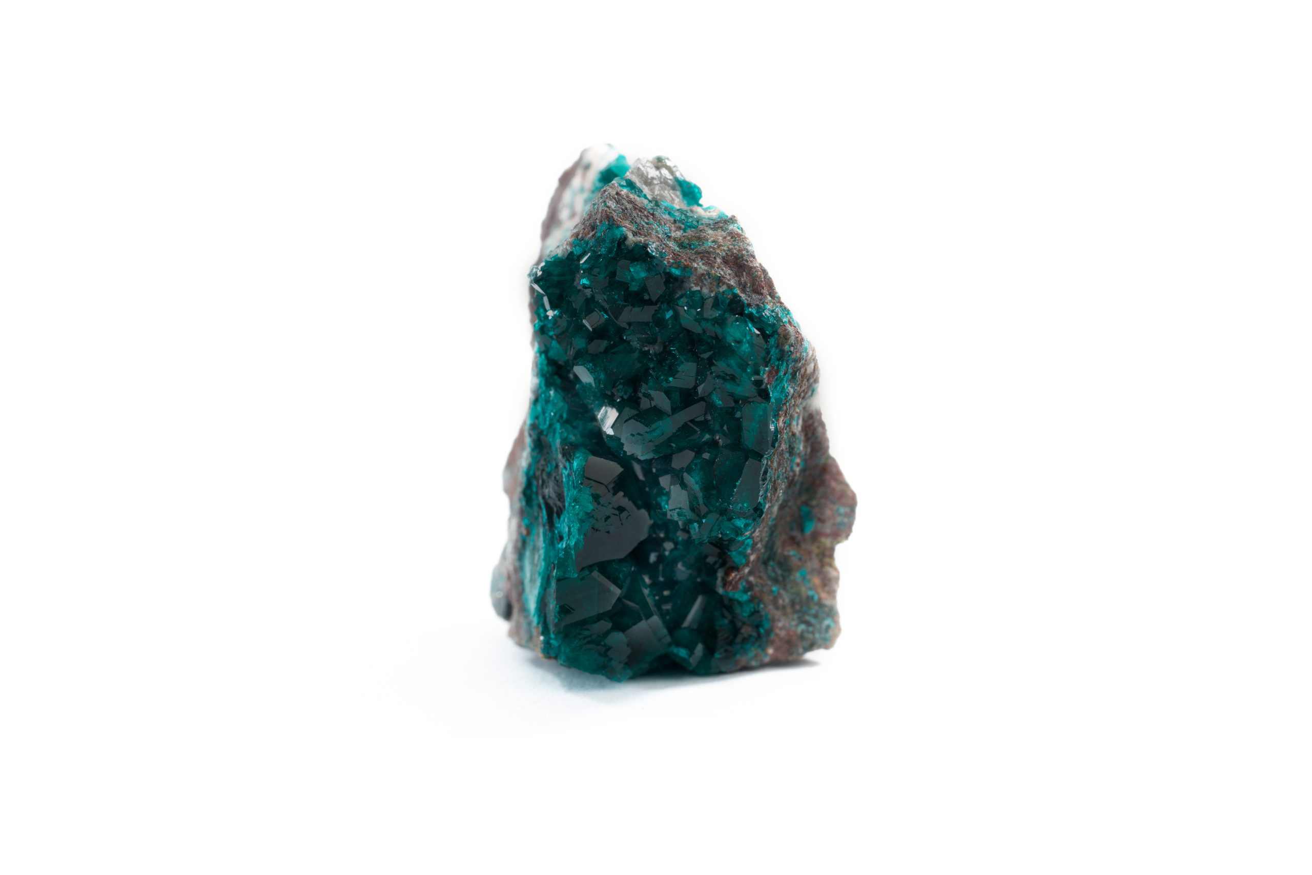 Dioptas Kristallstufe – Altyn-Tyube, Kasachstan