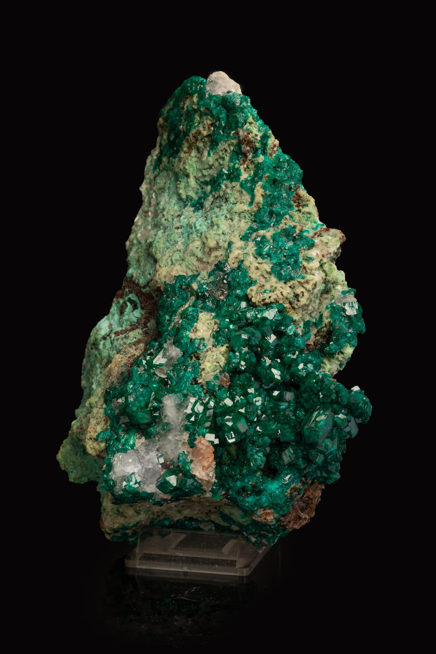 Dioptas Kristallstufe – Mineral aus Tsumeb, Namibia