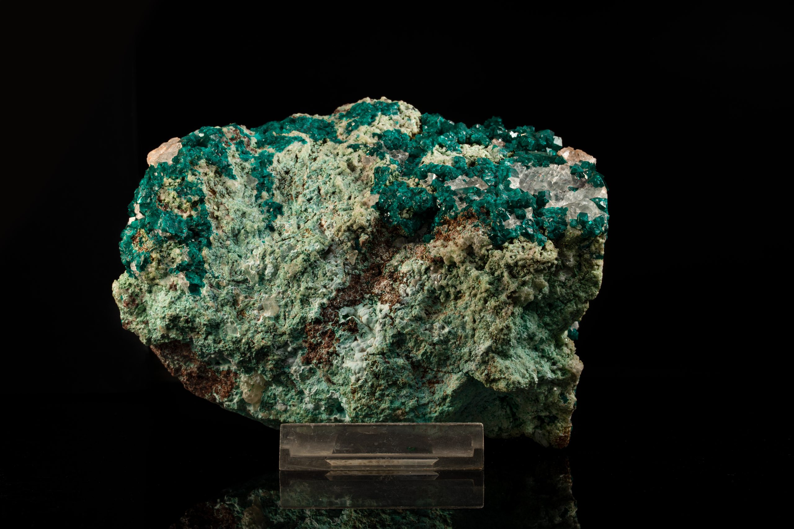 Dioptas Kristallstufe – Mineral aus Tsumeb, Namibia