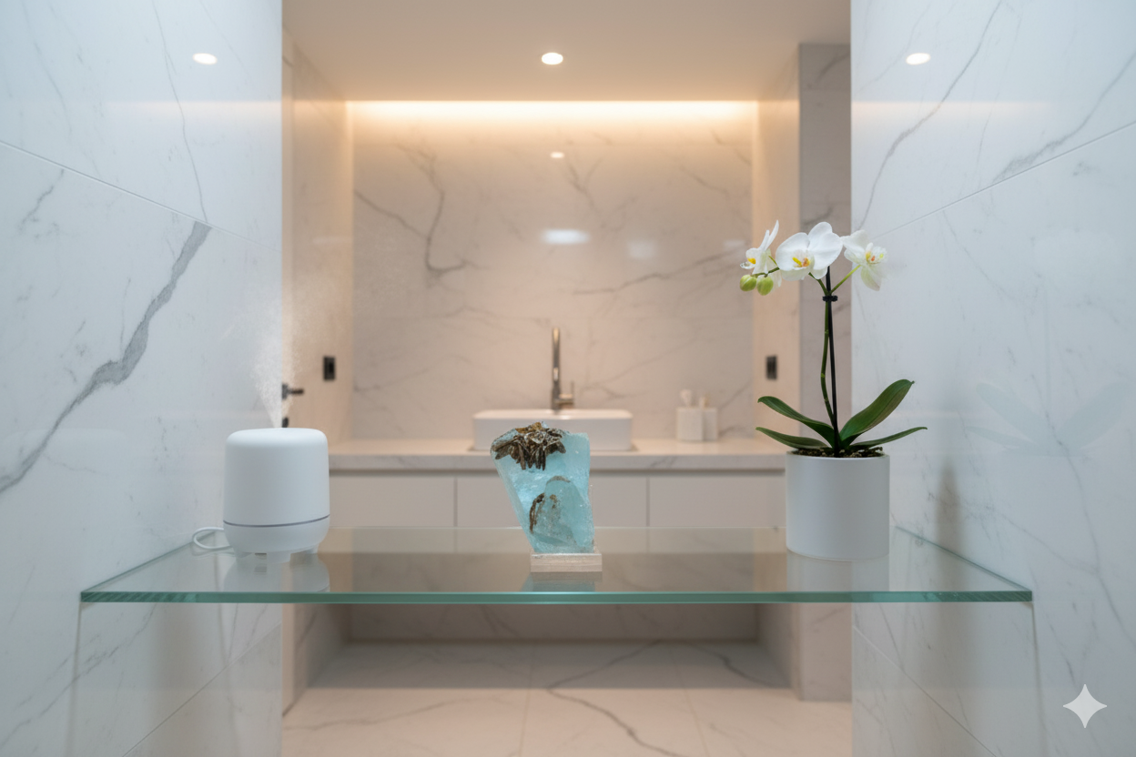 Aquamarin Kristall mit Muskovit
