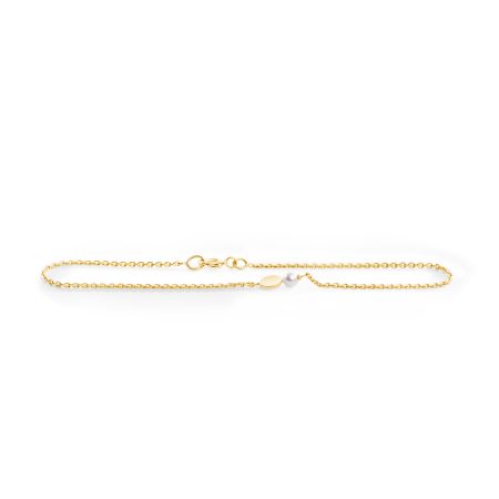 Gold Armkette mit Perle – Geburtsstein Juni