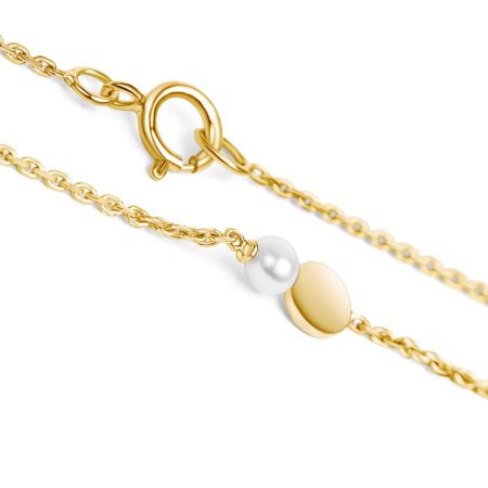 Gold Armkette mit Perle – Geburtsstein Juni
